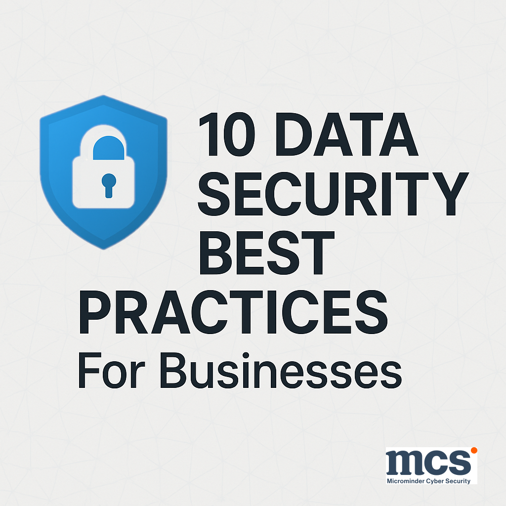 Data Security Best Practices For Businesses | Microminder Cyber Security